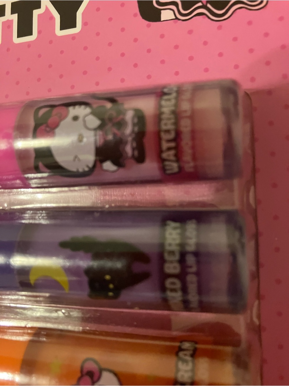 Sanrio Hello Kitty Pink Lip Gloss Set 6 wicked flavors - Picture 9 of 9